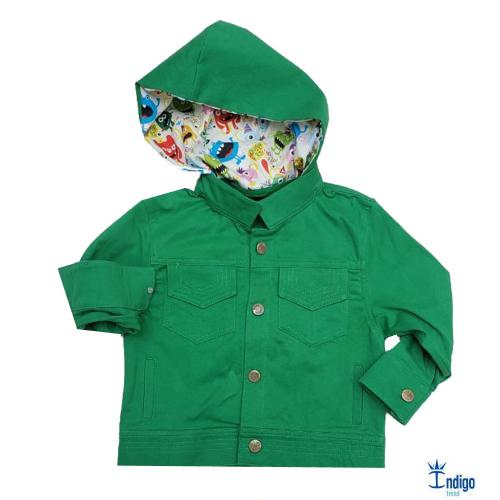 jaqueta infantil verde