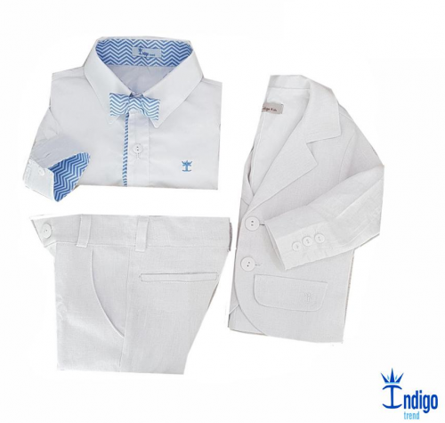 camisa social branca com azul