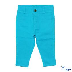 calça azul turquesa