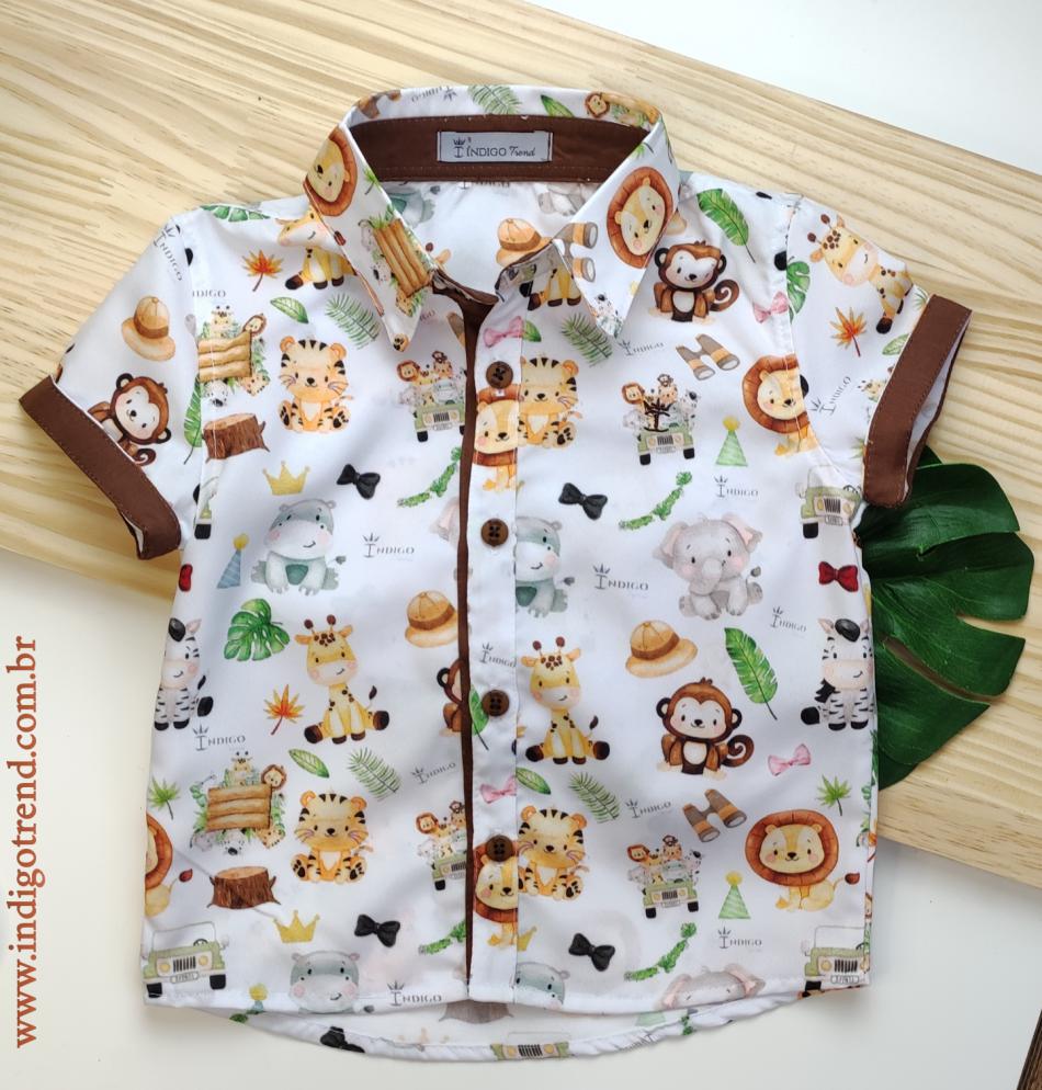 camisa estilo safari