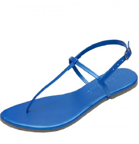 sandalia rasteira azul