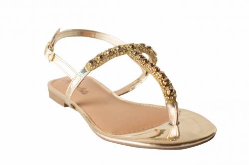 sandalias com pedrarias
