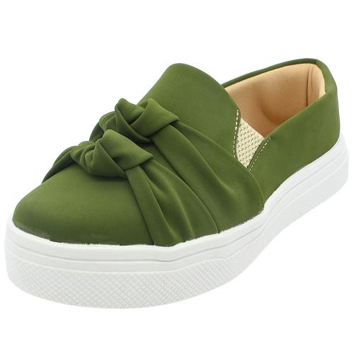 slip on verde militar