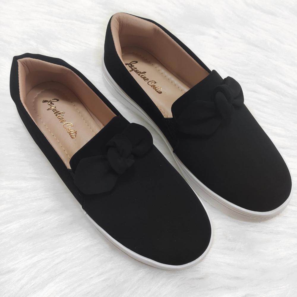 slip on nó preto