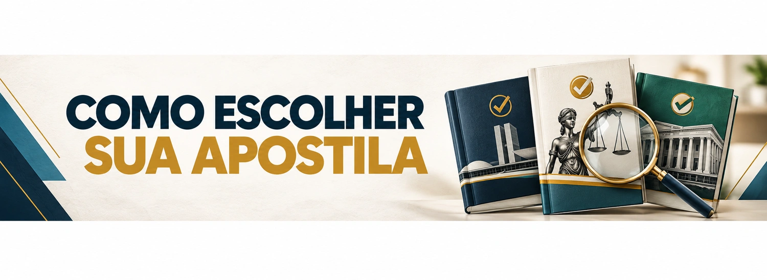 Como escolher uma apostila para concurso: 7 pontos essenciais para conferir