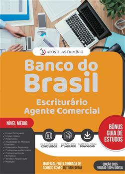 Apostila Banco do Brasil 2026 - Escriturário - Agente Comercial