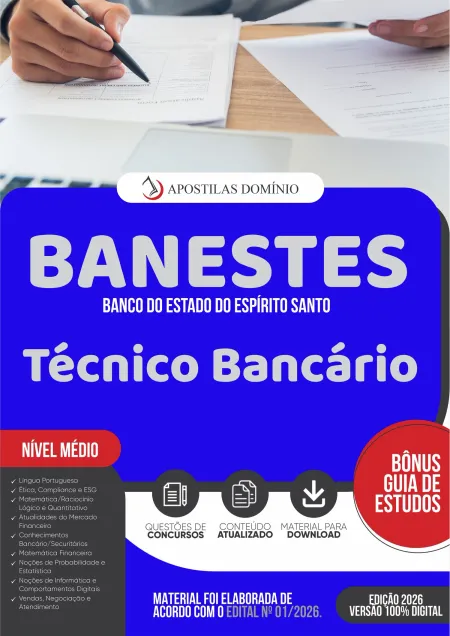 Apostila BANESTES 2026 - Técnico Bancário