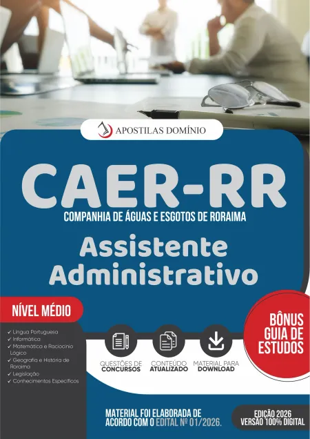 Apostila CAER RR 2026 - Assistente Administrativo