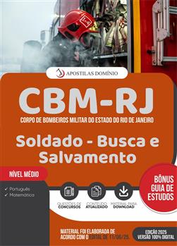 Apostila CBM-RJ 2025 - Soldado BM QBMP-1 Busca e Salvamento