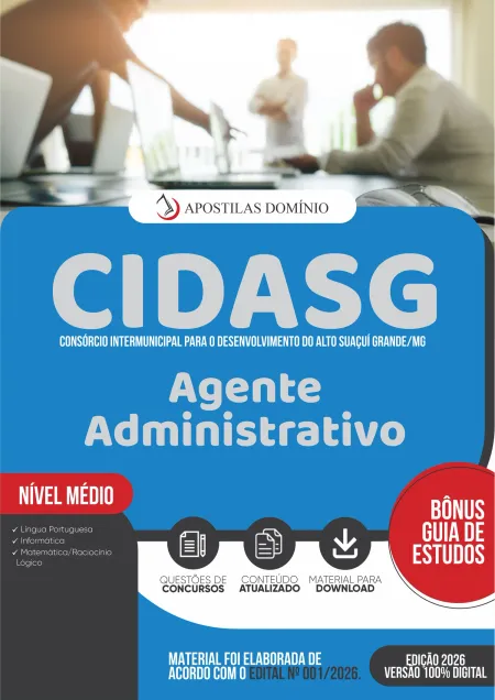 Apostila CIDASG 2026 - Agente Administrativo