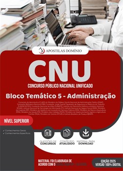 Apostila CNU 2025 - Bloco Temático 5 - Administração