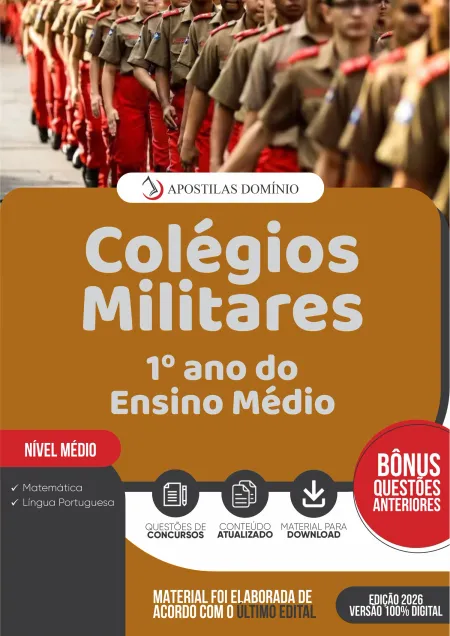 Apostila Colégios Militares 2026 - 1º ano do Ensino Médio
