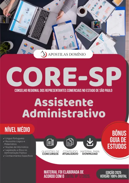 Apostila CORE/SP 2025 - Assistente Administrativo