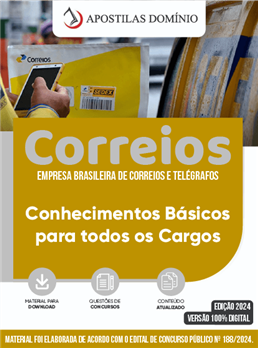 Apostila Correios 2025 - Conhecimentos Básicos para todos os Cargos