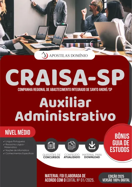 Apostila CRAISA/SP 2026 - Auxiliar Administrativo