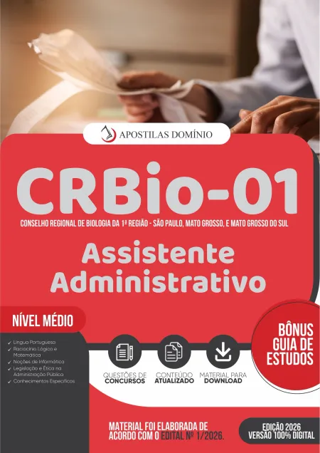 Apostila CRBio-01 2026 - Assistente Administrativo