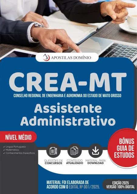 Apostila CREA/MT 2025 - Assistente Administrativo