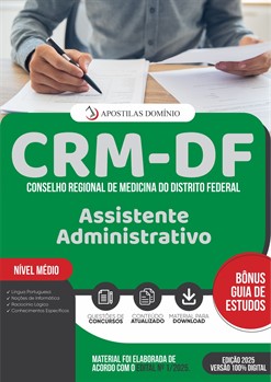 Apostila CRM/DF 2025 - Assistente Administrativo