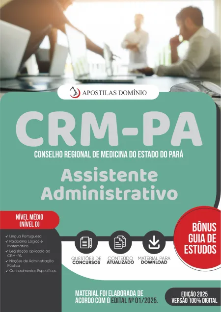 Apostila CRM/PA 2026 - Assistente em Administração