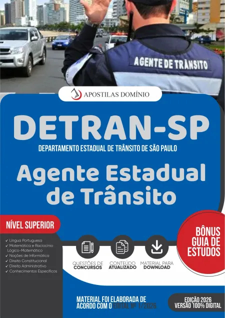 Apostila DETRAN SP 2026 - Agente Estadual de Trânsito