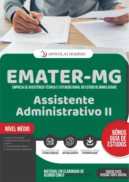 Apostila EMATER-MG 2026 - Assistente Administrativo II