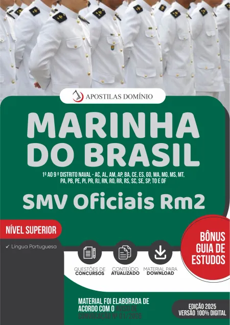 Apostila Marinha do Brasil 2025 - SMV Oficiais RM2
