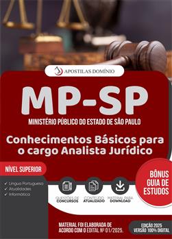 Apostila MP/SP 2025 - Analista Jurídico Conhecimentos Básicos