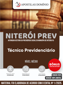 Apostila NITERÓI PREV 2025 - Técnico Previdenciário