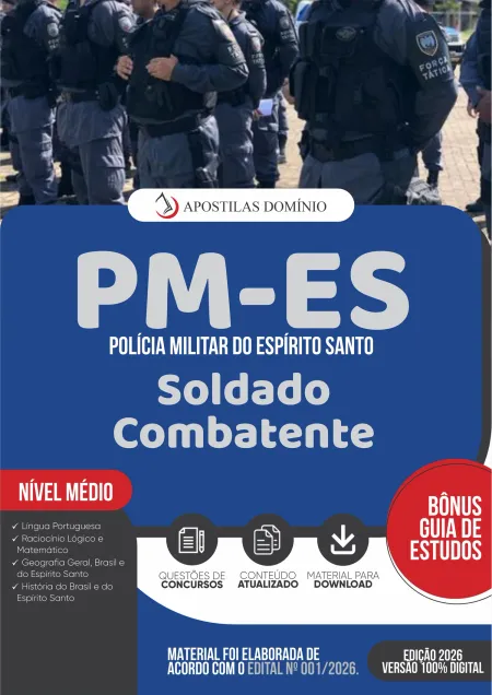 Apostila PM/ES 2026 - Soldado Combatente
