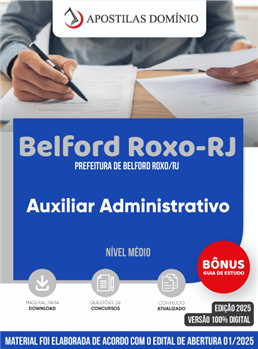 Apostila Prefeitura de Belford Roxo/RJ 2025 - Auxiliar Administrativo