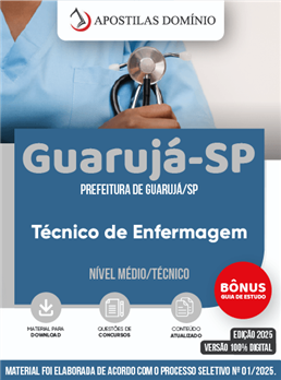 Apostila Prefeitura de Guarujá/SP 2025 - Técnico de Enfermagem