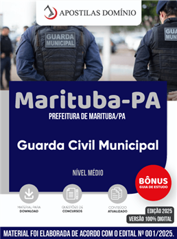 Apostila Prefeitura de Marituba/PA 2025 - Guarda Civil Municipal
