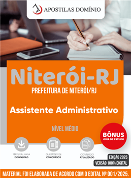 Apostila Prefeitura de Niterói/RJ 2025 - Assistente Administrativo