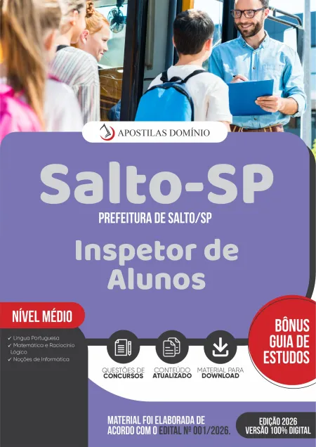 Apostila Prefeitura de Salto/SP 2026 - Inspetor de Alunos