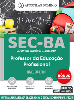 Apostila SEC-BA 2025 - Professor da Educação Profissional