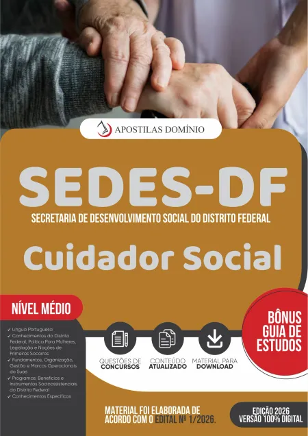Apostila SEDES-DF 2026 - Cuidador Social