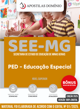 Apostila SEE-MG 2025 - PEB - Educação Especial