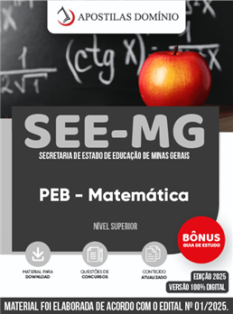 Apostila SEE-MG 2025 - PEB - Matemática