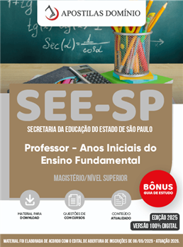 Apostila SEE-SP 2026 - PEB I - Anos Iniciais do Ensino Fundamental