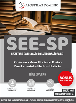 Apostila SEE-SP 2026 - Professor de Ensino Fundamental e Médio - História