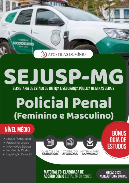 Apostila SEJUSP-MG 2025 - Policial Penal