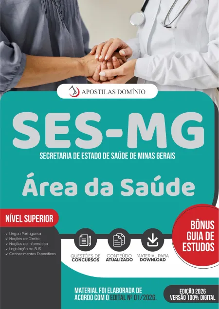 Apostila SES/MG 2026 - Área da Saúde
