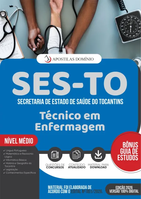 Apostila SES/TO 2026 - Técnico em Enfermagem