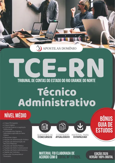 Apostila TCE/RN 2026 - Técnico Administrativo