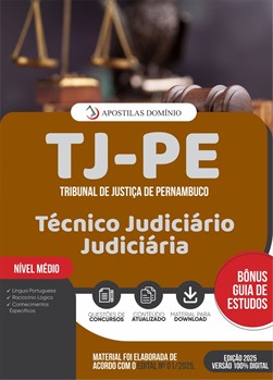 Apostila TJ/PE 2025 - Técnico Judiciário - Judiciária