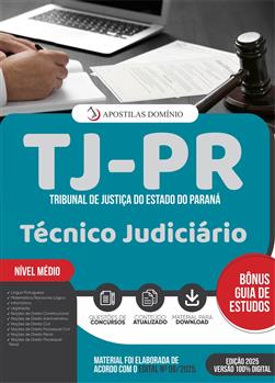 Apostila TJ/PR 2025 - Técnico Judiciário