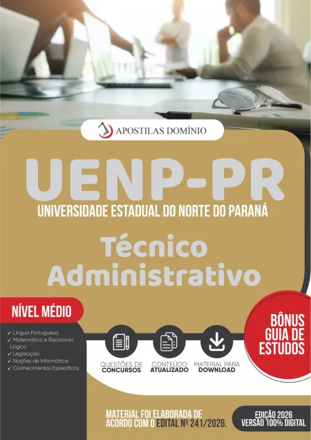 Apostila UENP/PR  2026 - Técnico Administrativo