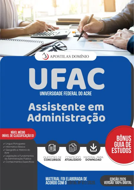 Apostila UFAC 2026 - Assistente em Administração