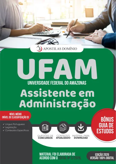 Apostila UFAM 2026 - Assistente em Administração