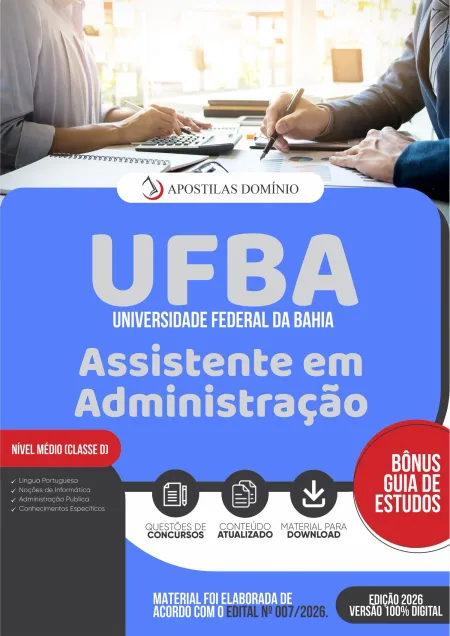 Apostila UFBA 2026 - Assistente em Administração